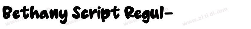 Bethany Script Regul字体转换
